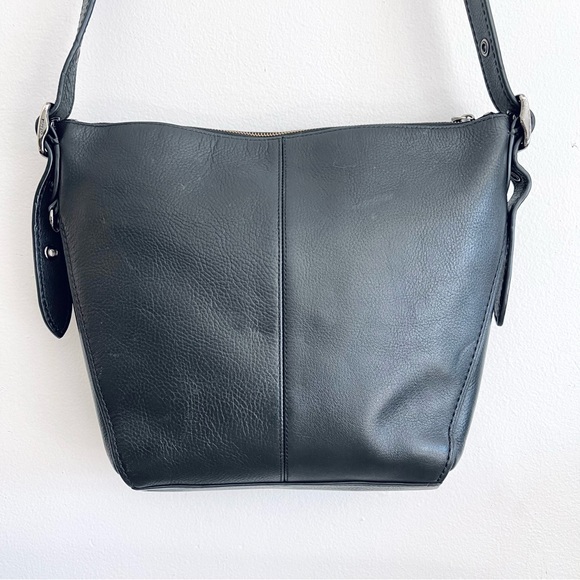 Coach Bags Coach Dufflette Pebble Leather Crossbody Bag In Black